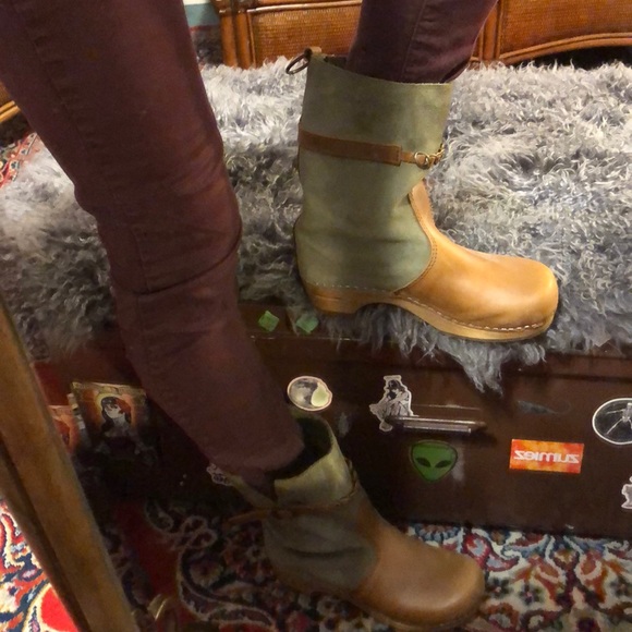 Size 38 Leather Clog Boots - Picture 3 of 6